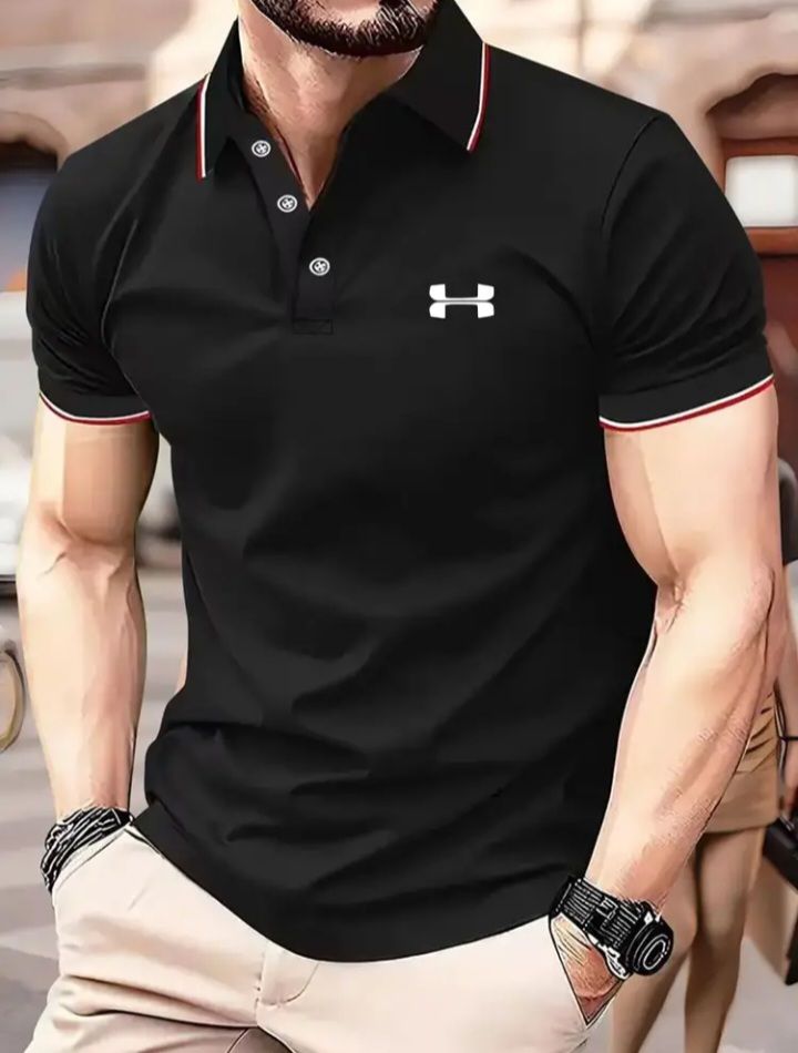 Men's Double Reversed C Trending Polo T-shirt