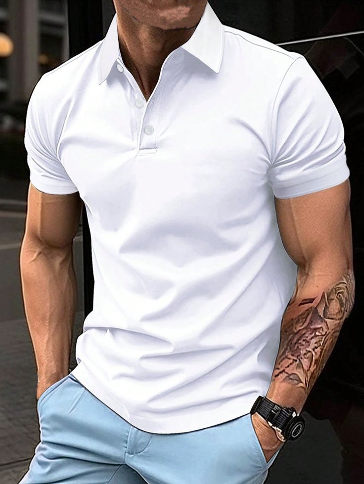Men's Plain Trending Polo T-shirt
