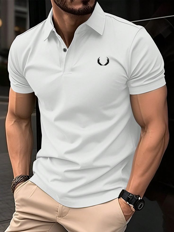 Men's Wing Print Trending Polo T-shirt